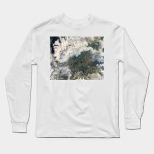 Acrylic Pour Turned Vector 2 Long Sleeve T-Shirt